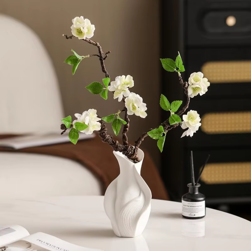 Vaso de cerâmica nórdico abstr - Dried Flower Bulk avaliação e preço