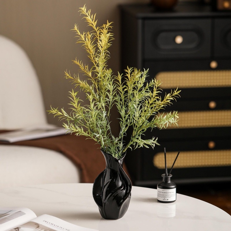 Vaso de cerâmica nórdico abstr - Dried Flower Bulk avaliação e preço