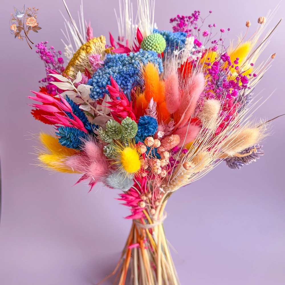 Buquê de Flores Secas Colorida - Dried Flower Bulk avaliação e preço