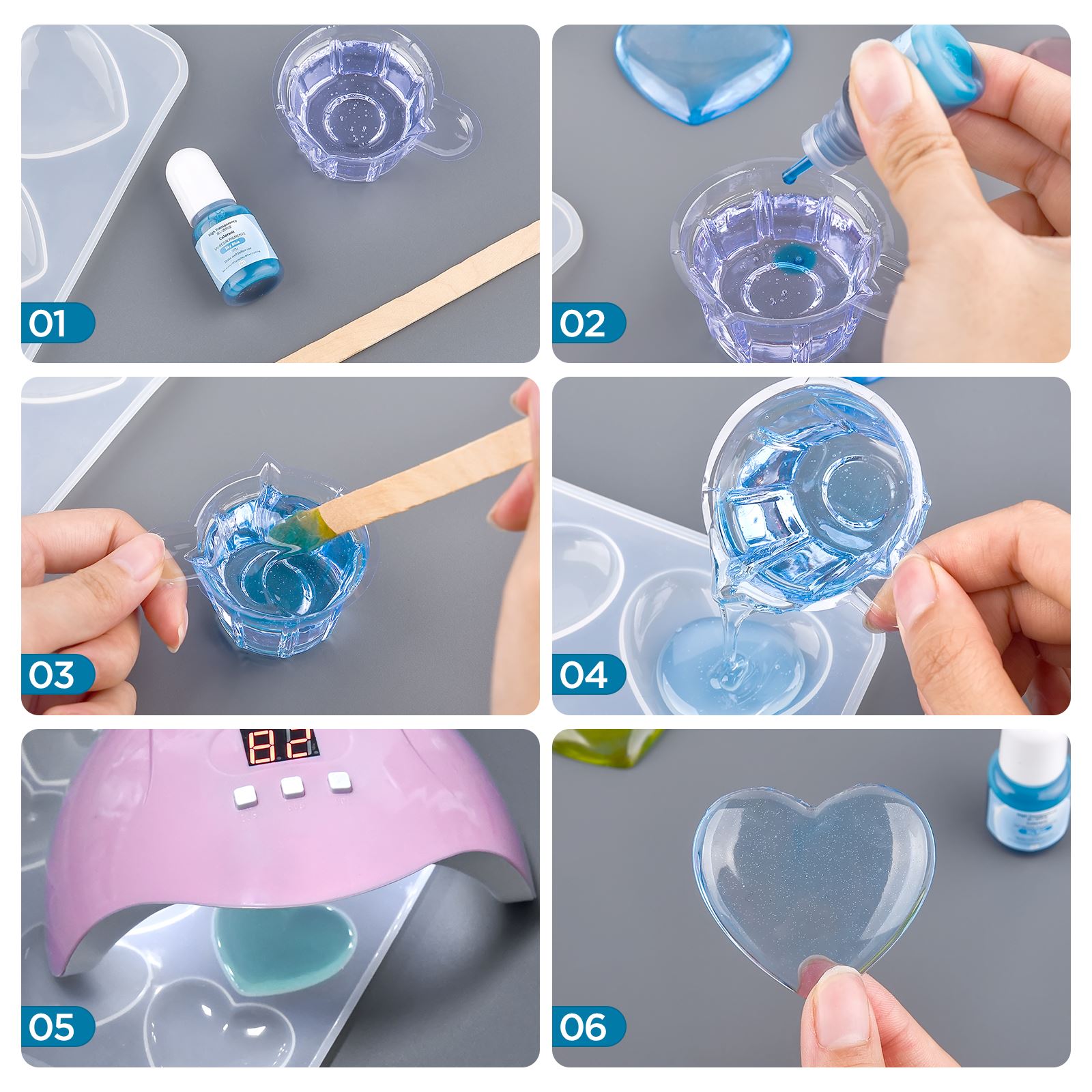 24 cores 5ml pigmento de resin - Epoxy Uv Resin Kit avaliação e preço